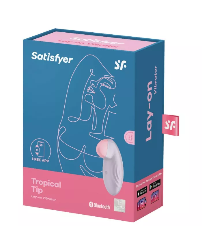 SATISFYER - VIBRATEUR  POSER TROPICAL TIP LILAS