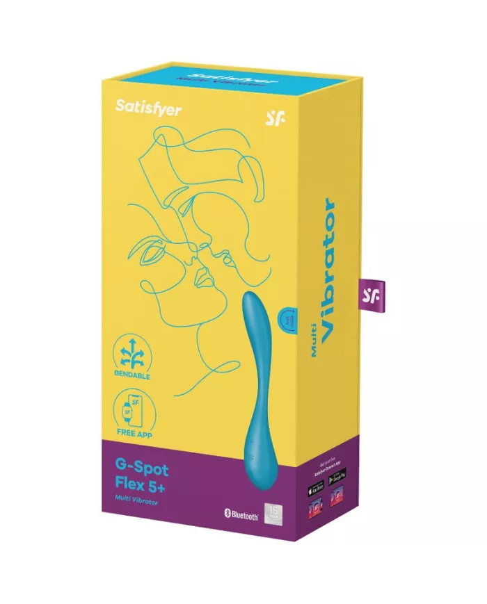 SATISFYER - VIBRATEUR MULTI G-SPOT FLEX 5 BLEU