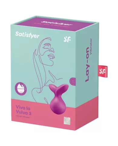 SATISFYER - VIBRATEUR  POSER VIVA LA VULVA 3 VIOLET