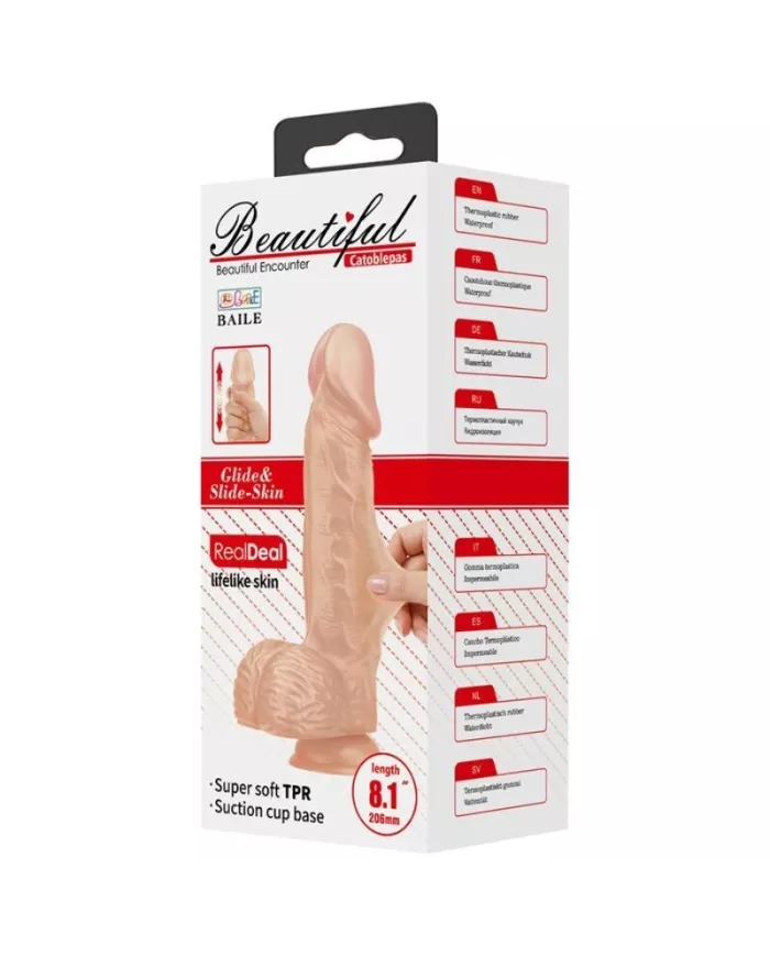 BAILE - BELLE RENCONTRE CATOBLEPAS GODE RÉALISTE FLEXIBLE 20.6 CM NATUREL BAILE - BELLE RENCONTRE CATOBLEPAS GODE RÉALISTE FLEXIBLE 20.6 CM NATUREL