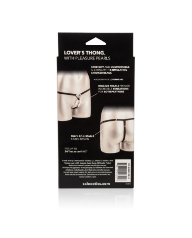 CALEXOTICS - LOVERS STRING AVEC PERLES DE PLAISIR