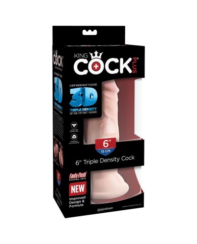 KING COCK - GODE TRIPLE DENSITÉ 15 CM