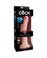 KING COCK - GODE TRIPLE DENSITÉ 21.6 CM