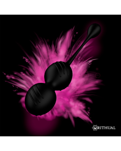 RITHUAL - BALLES DE KEGEL VIBRANTES RECHARGEABLES NISHA NOIRES