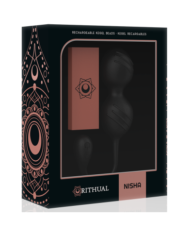 RITHUAL - BALLES DE KEGEL VIBRANTES RECHARGEABLES NISHA NOIRES