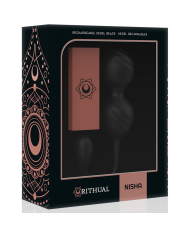 RITHUAL - BALLES DE KEGEL VIBRANTES RECHARGEABLES NISHA NOIRES
