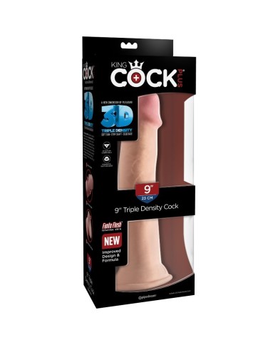 KING COCK - GODE TRIPLE DENSITÉ 23 CM