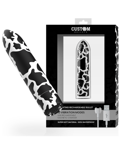 CUSTOM BULLETS - PERSONNALISÉS RECHARGEABLE VACHE 10 INTENSITIES