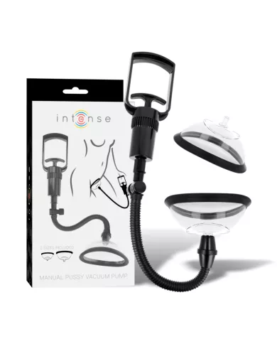 INTENSE - POMPE VAGINALE MANUELLE AVEC DEUX COUPELLES INTERCHANGEABLES INTENSE - POMPE VAGINALE MANUELLE AVEC DEUX COUPELLES INTERCHANGEABLES