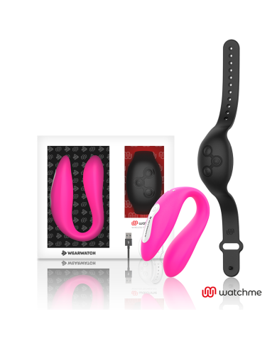 WEARWATCH - VIBRATEUR DOUBLE TECHNOLOGIE WATCHME FUCHSIA/AZABACHE