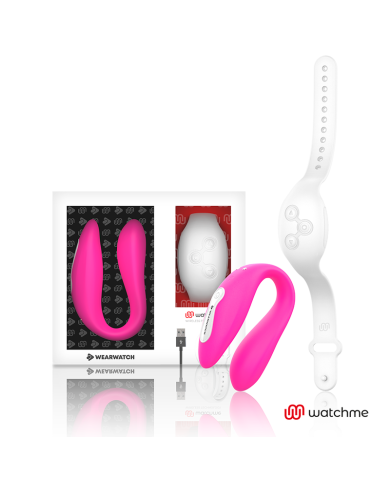 WEARWATCH - WATCHME VIBRATEUR DOUBLE TECHNOLOGIE FUCHSIA / NEIGE