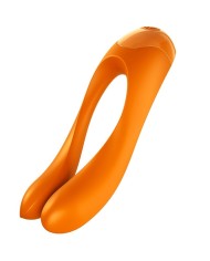 SATISFYER - VIBRATEUR DOIGTS CANDY CANE ORANGE
