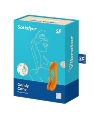 SATISFYER - VIBRATEUR DOIGTS CANDY CANE ORANGE