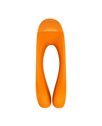 SATISFYER - VIBRATEUR DOIGTS CANDY CANE ORANGE
