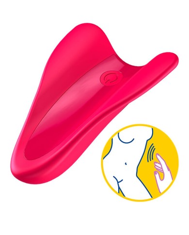 SATISFYER - VIBRATEUR DOIGTS HIGH FLY FUCHSIA