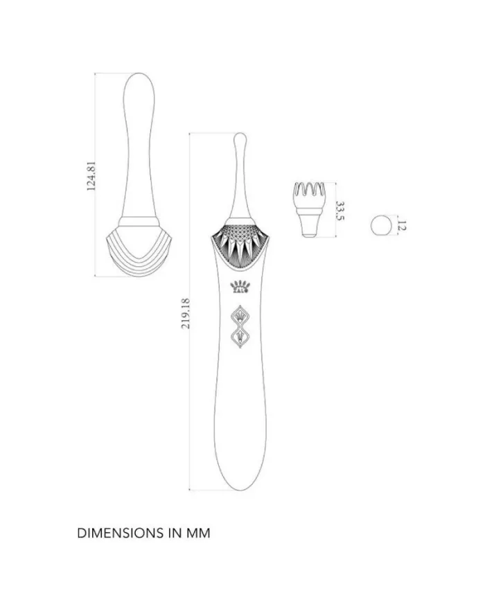 ZALO - BESS 2 CLITORAL MASSAGER BLACK