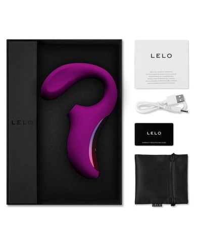 LELO - ENIGMA DOUBLE ASPIRATION STIMULATION MASSEUR ROSE PROFONDE