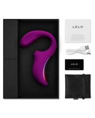 LELO - ENIGMA DOUBLE ASPIRATION STIMULATION MASSEUR ROSE PROFONDE