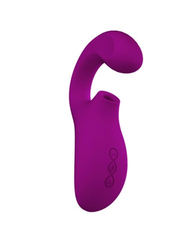 LELO - ENIGMA DOUBLE ASPIRATION STIMULATION MASSEUR ROSE PROFONDE