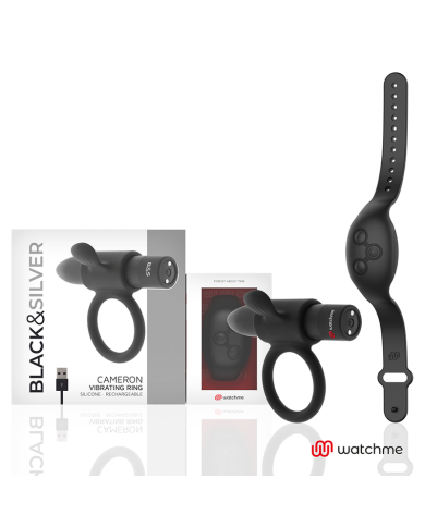 BLACK&SILVER - COCKRING À TÉLÉCOMMANDE CAMERON WATCHME