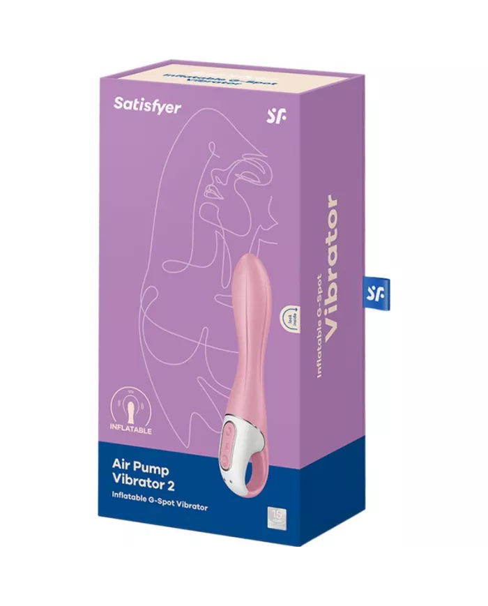 SATISFYER - VIBRATEUR POMPE A AIR 2 ROSE