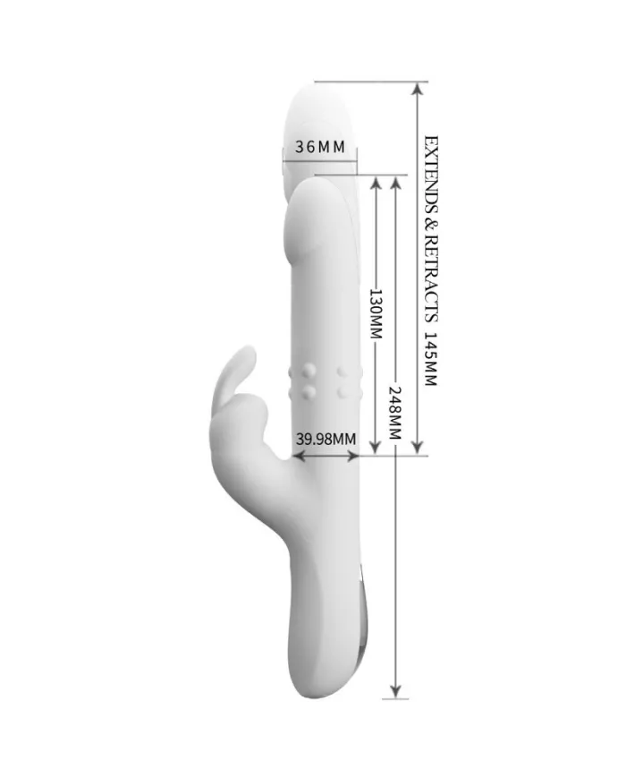 PRETTY LOVE - VIBRATEUR REESE AVEC ROTATION ARGENTÉE PRETTY LOVE - VIBRATEUR REESE AVEC ROTATION ARGENTÉE