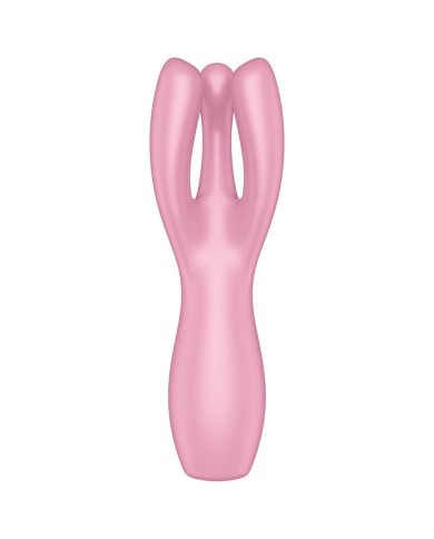 SATISFYER - VIBRATEUR THREESOME 3 ROSE