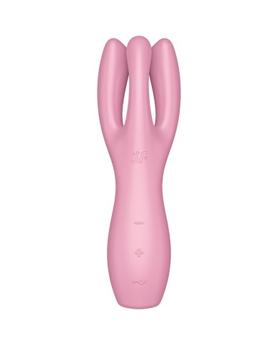 SATISFYER - VIBRATEUR THREESOME 3 ROSE