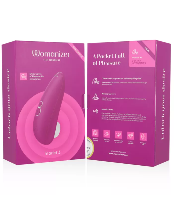WOMANIZER - STIMULATEUR CLITORAL STARLET 3 VIOLET WOMANIZER - STIMULATEUR CLITORAL STARLET 3 VIOLET