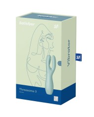 SATISFYER - VIBRATEUR THREESOME 3 ROSE