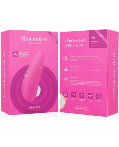 WOMANIZER - STIMULATEUR CLITORAL STARLET 3 ROSE