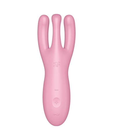 SATISFYER - APPLICATION VIBRATEUR THREESOME 4 ROSE