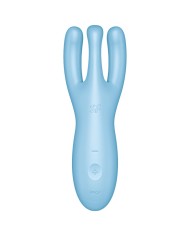 SATISFYER - APPLICATION VIBRATEUR THREESOME 4 ROSE