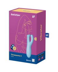 SATISFYER - APPLICATION VIBRATEUR THREESOME 4 ROSE