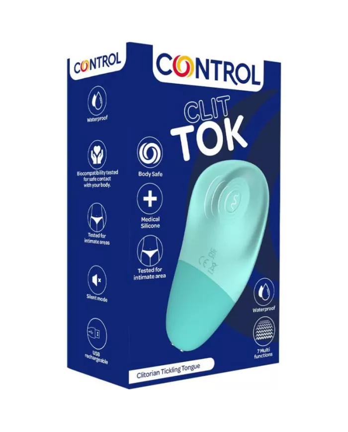CONTROL - LANGUE STIMULATEUR DE CLITORIS RECHARGEABLE CLIT TOK CONTROL - LANGUE STIMULATEUR DE CLITORIS RECHARGEABLE CLIT TOK