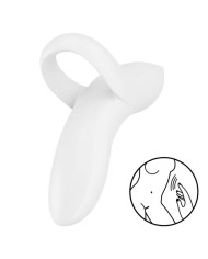 SATISFYER - VIBRATEUR DOIGTS BOLD LOVER BLANC