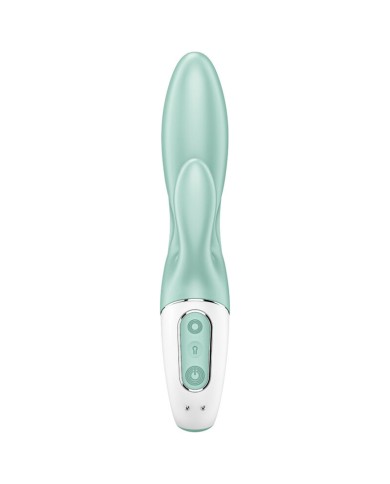 SATISFYER - AIR PUMP BUNNY 5+ APPLICATION GONFLABLE LAPIN VIBRATEUR VERT