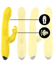 INTENSE - VIBRATEUR MULTIFONCTION TOKY UP & DOWN AVEC STIMULATEUR CLITORAL JAUNE INTENSE - VIBRATEUR MULTIFONCTION TOKY UP & DOWN AVEC STIMULATEUR CLITORAL JAUNE