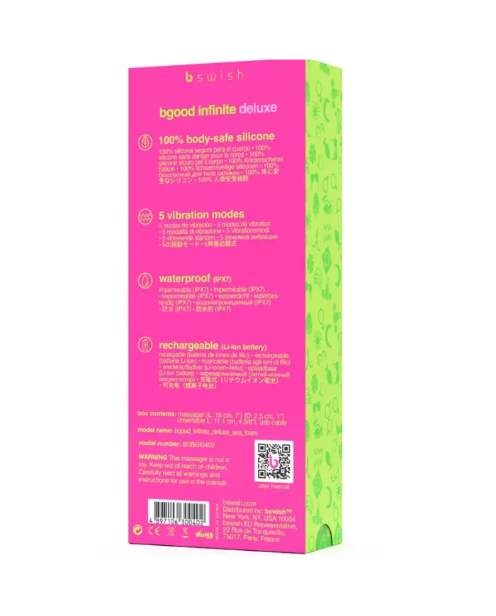 B SWISH - VIBRATEUR RECHARGEABLE B SWISH - BGOOD INFINITE DELUXE SILICONE BLEU B SWISH - VIBRATEUR RECHARGEABLE B SWISH - BGOOD INFINITE DELUXE SILICONE BLEU