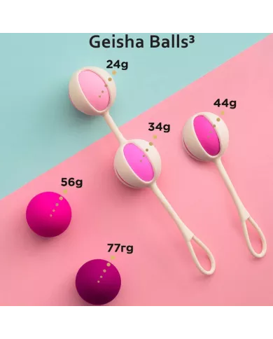 G-VIBE - SET 5 BOULES DE GEISHA3 ROSE G-VIBE - SET 5 BOULES DE GEISHA3 ROSE