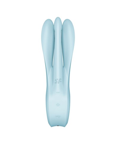 SATISFYER - VIBRATEUR THREESOME 1 BLEU