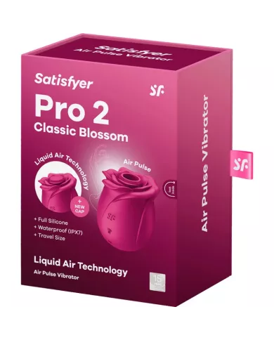 SATISFYER - AIR PULSE VIBRATEUR FLEUR CLASSIQUE PRO 2 SATISFYER - AIR PULSE VIBRATEUR FLEUR CLASSIQUE PRO 2