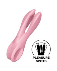 SATISFYER - VIBRATEUR THREESOME 1 BLEU