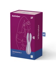 SATISFYER - VIBRATEUR THREESOME 2 NOIR