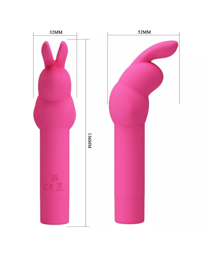 PRETTY LOVE - VIBRATEUR EN SILICONE GERARDO FUSCHIA RABBIT