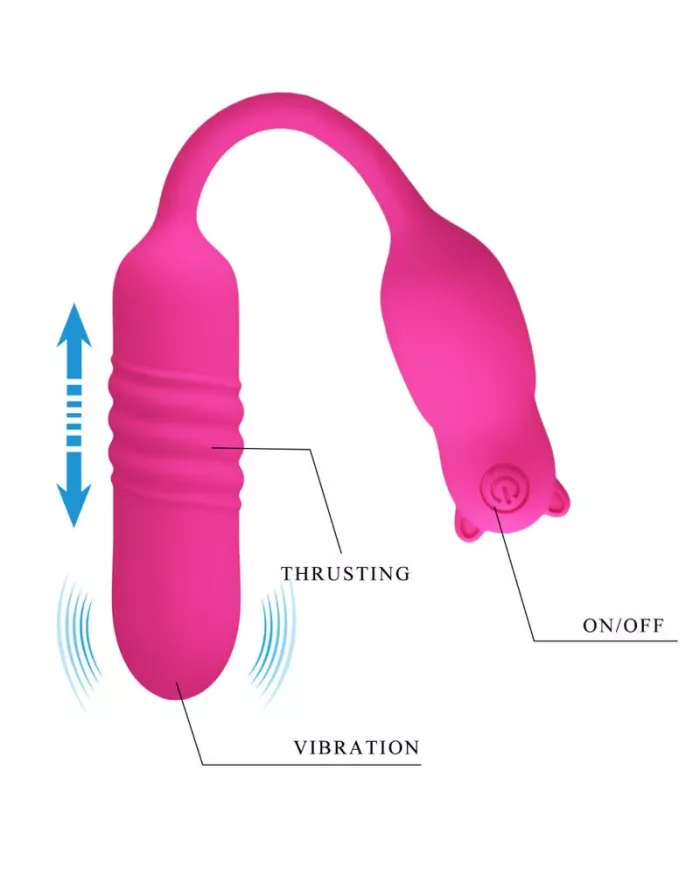 PRETTY LOVE - NOBIKUMA BALLE VIBRANTE EN SILICONE ROSE