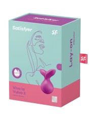 SATISFYER - VIBRATEUR POSER VIVA LA VULVA 3 VIOLET