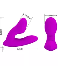 PRETTY LOVE - MASSEUR DE CLITORIS MELVIN AVEC TÉLÉCOMMANDE