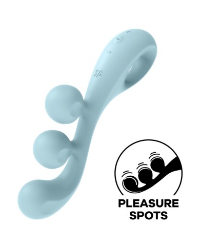 SATISFYER - VIBRATEUR MULTI TRI BALL 2 BLEU
