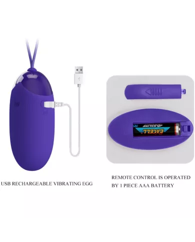 PRETTY LOVE - BERGER YOUTH OEUF VIBRANT TÉLÉCOMMANDÉ VIOLET PRETTY LOVE - BERGER YOUTH OEUF VIBRANT TÉLÉCOMMANDÉ VIOLET